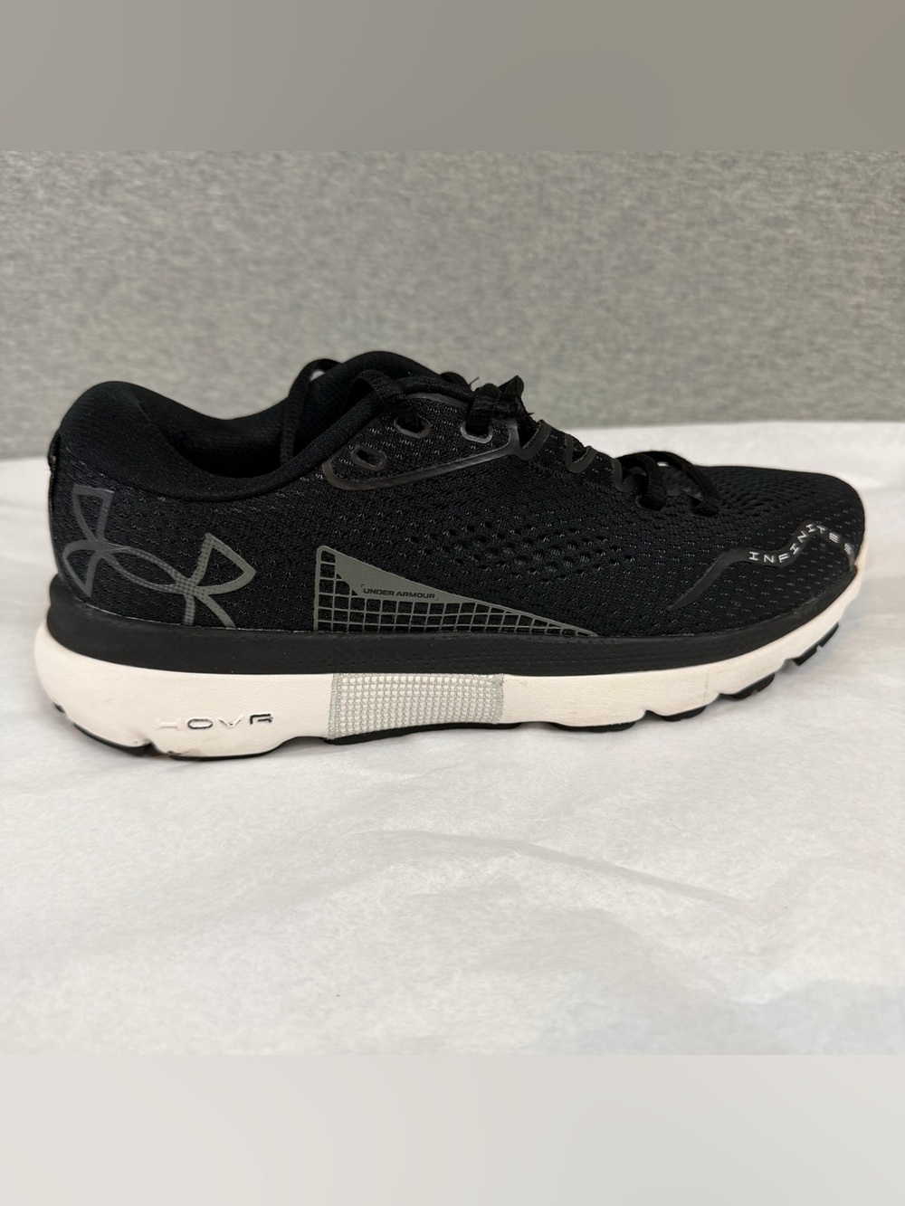Under Armour HOVR Infinite 5 Running Shoes Women’s 7.5 3026550-002 Black Good - Picture 6 of 12